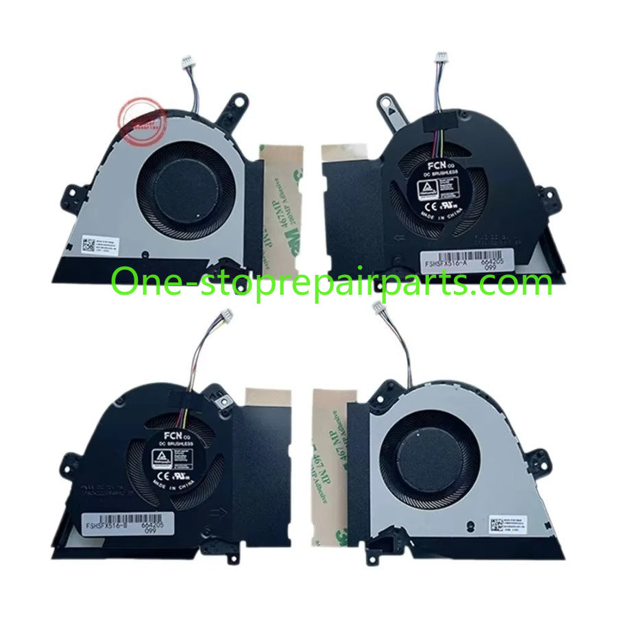 Laptop Cpu GPU Fan For ASUS TUF Dash F15 FX516 FX516P FX516PE FX516PR FX516PC FX516PM Air RTX3070 13NR0760P01011 13NR0760P02011 ASUS laptop repair parts