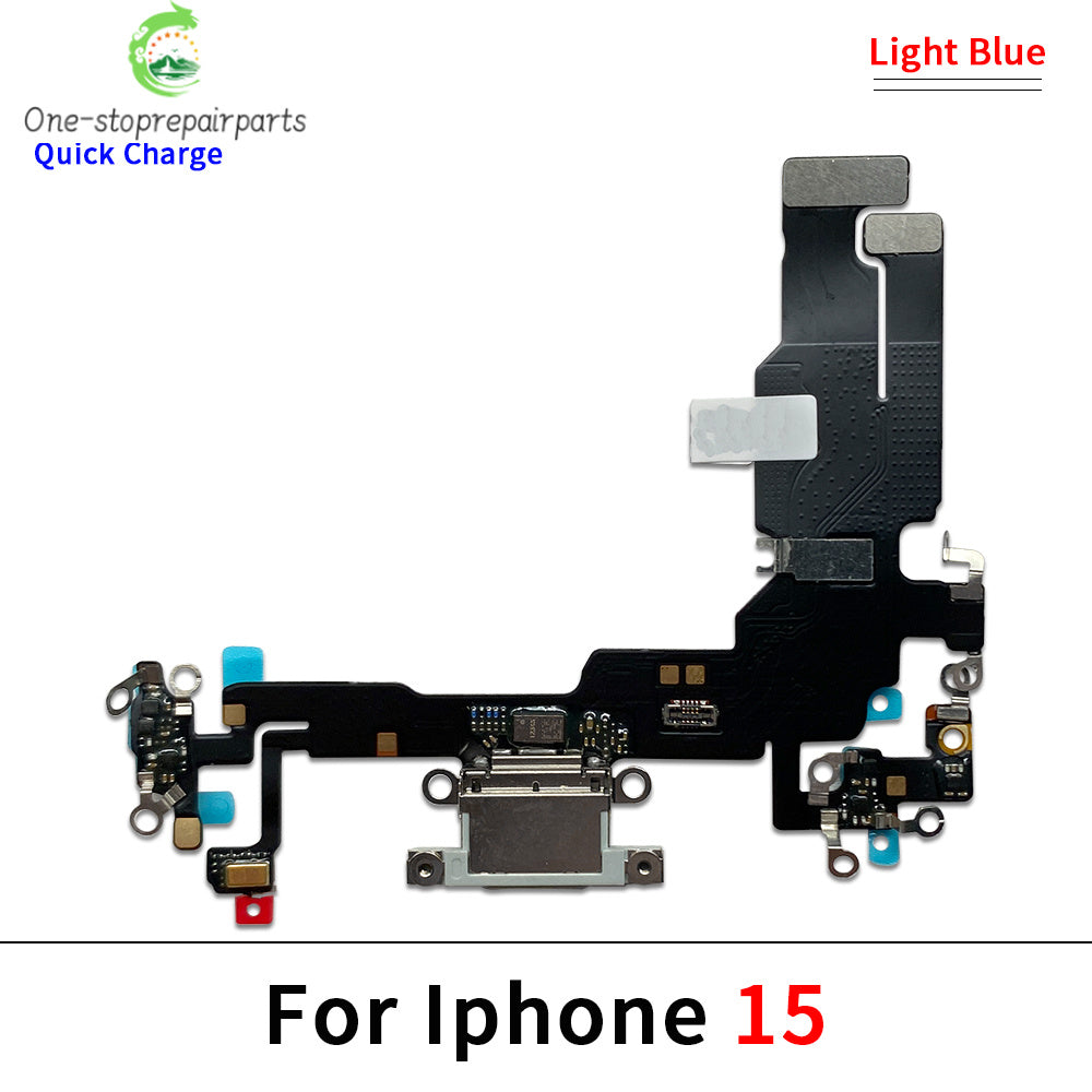10Pcs, New For iPhone 15 Pro 15Pro Max Plus USB Charging Port Dock Charger Plug Connector Board Flex Cable iPhone phone repair parts