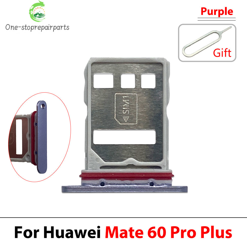 10Pcs, SIM Card Holder Tray Slot Holder Adapter Socket For Huawei Mate 50 60 Pro Plus 4G 5G Huawei phone repair parts