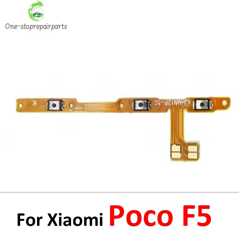 New For Xiaomi Poco F1 F2 F3 F4 F5 M3 M4 X3 X4 X5 X6 Pro 4G 5G GT Power Switch On / Off Button Volume Key Button Flex Cable  Xiaomi  Xiao mi phone repair parts
