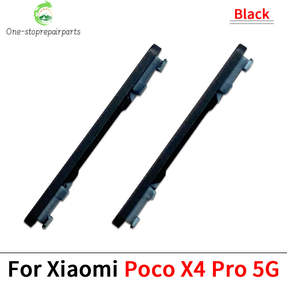 10Pcs/Lot, Side Keys Key Power and Volume Buttons For Xiaomi Poco X4 X5 X6 Pro 5G Replacement Parts  Xiaomi  Xiao mi phone repair parts