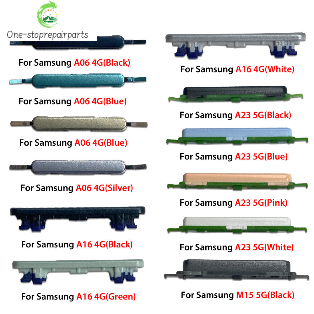New For Samsung A06 A16 A26 A36 4G 5G Side Key Power and Volume Button Replacement Parts Samsung phone repair parts