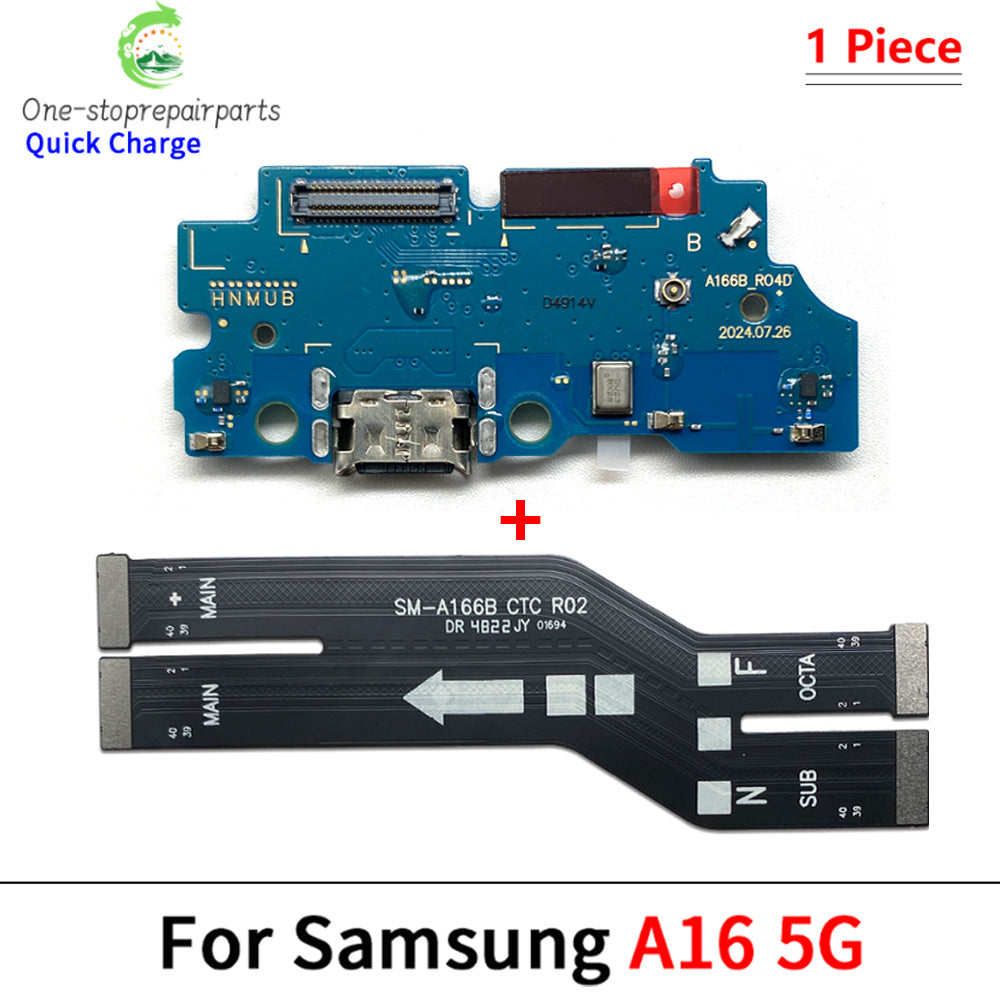 New For Samsung A15 A25 A35 A55 A16 A26 A56 A17 4G 5G USB Charging Port Board Connector Port Main Mainboard Flex Cable Samsung phone repair parts