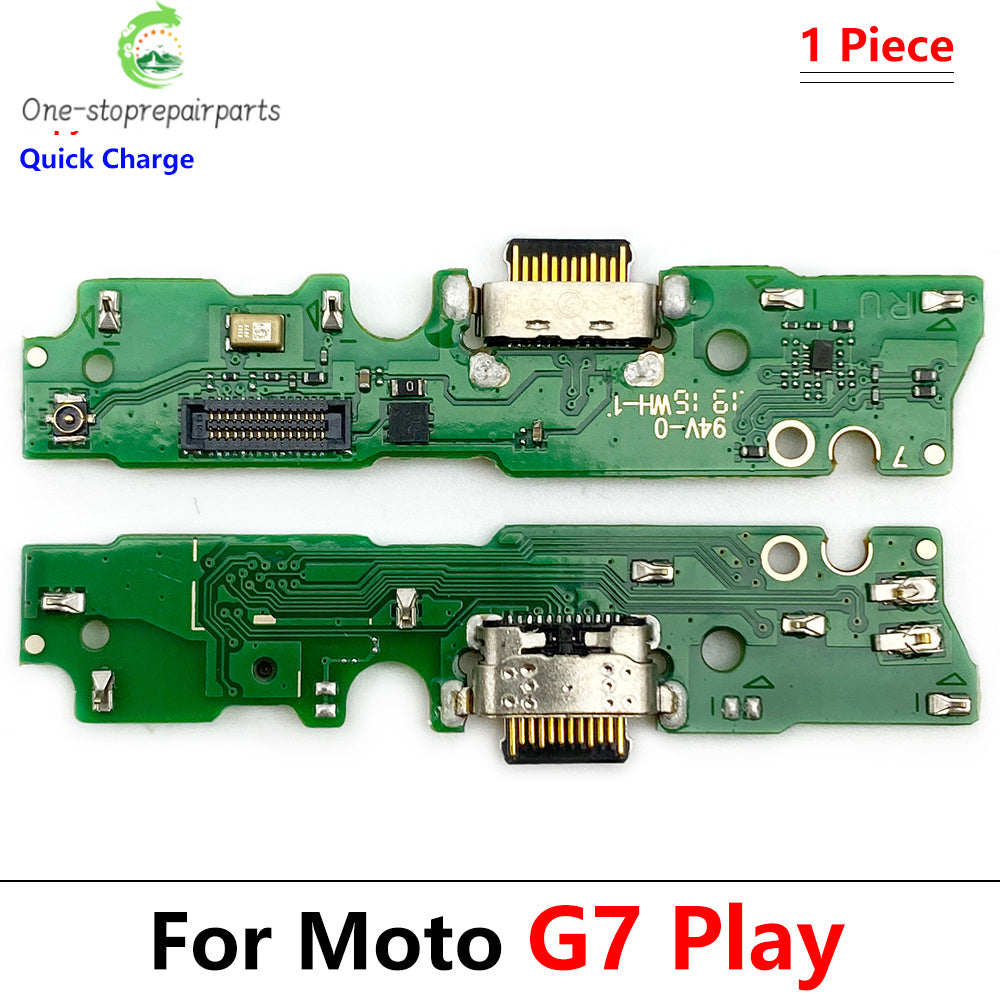 10Pcs/Lot, Dock Connector Micro USB Charger Charging Port Flex Cable Microphone Board For Moto G4 G5 G9 G8 G7 G6 Play Plus Power Motorola phone repair parts