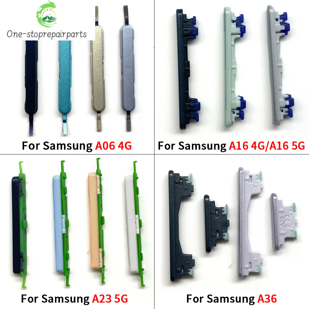 New For Samsung A06 A16 A26 A36 4G 5G Side Key Power and Volume Button Replacement Parts Samsung phone repair parts