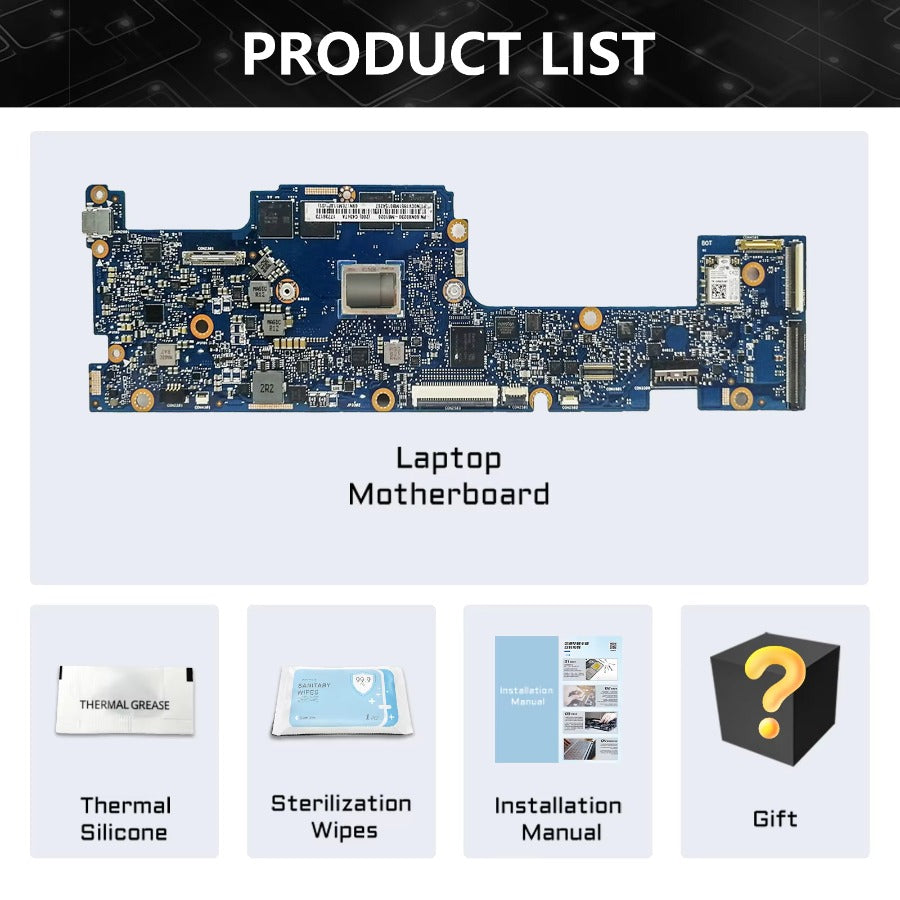 C434TA M3-8100Y CPU 4GB RAM 64G SSD Mainboard For ASUS Chromebook Flip C434TA C434 C434T 60NX0230-MB1020 Laptop Motherboard 100% Tested OK ASUS laptop repair parts