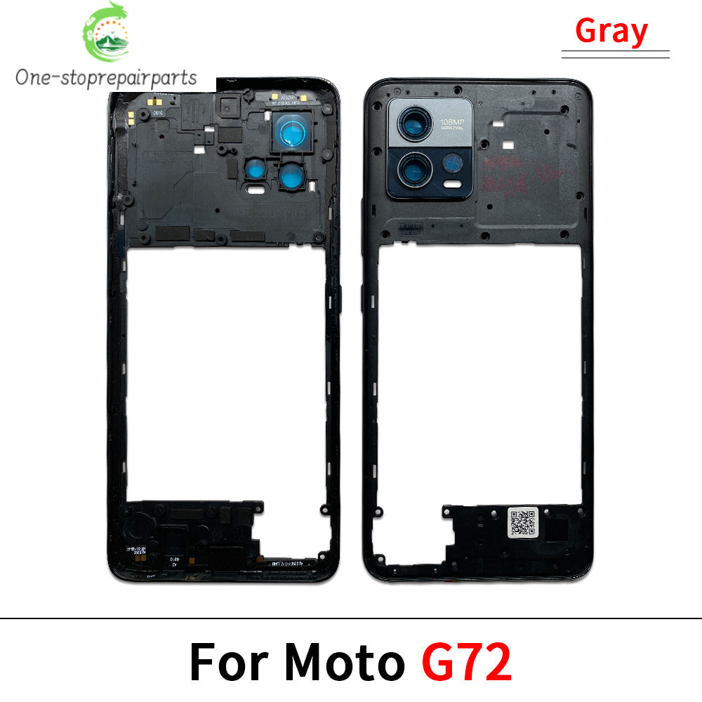 New Middle Frame Holder Housing Bezel Plate For Motorola Moto G04 G23 G34 G53 G54 G62 G72 G73 5G Replacement Repair Parts Motorola phone repair parts