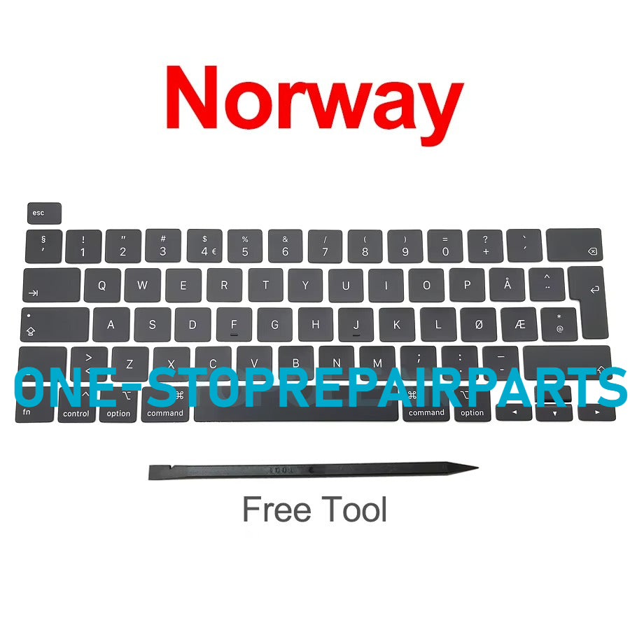 New Laptop A2141 A2289 A2251 Key Keycaps Keys Cap Keyboards Scissor Repair For Macbook Pro Retina 13" 16" 2019 2020 Year Macbook repair parts