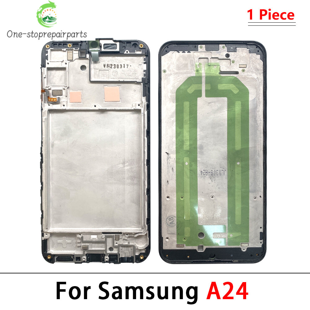 New For Samsung A13 A14 A23 A24 A34 A54 A33 A73 4G 5G Housing Middle Frame Bezel Middle Replacement Parts Middle Frame Samsung phone repair parts