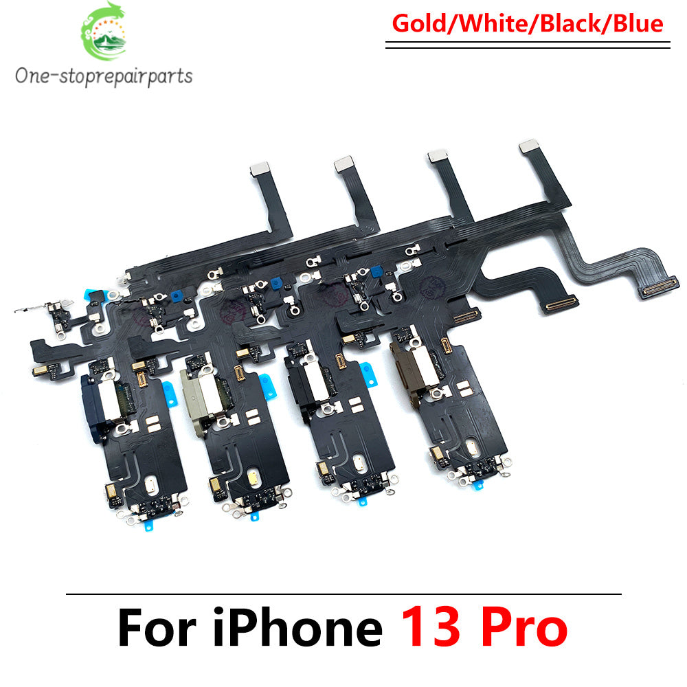 New For iPhone 13 Pro 13Pro Max Mini Dock Connector Micro USB Charger Charging Port Flex Cable Microphone Board iPhone phone repair parts