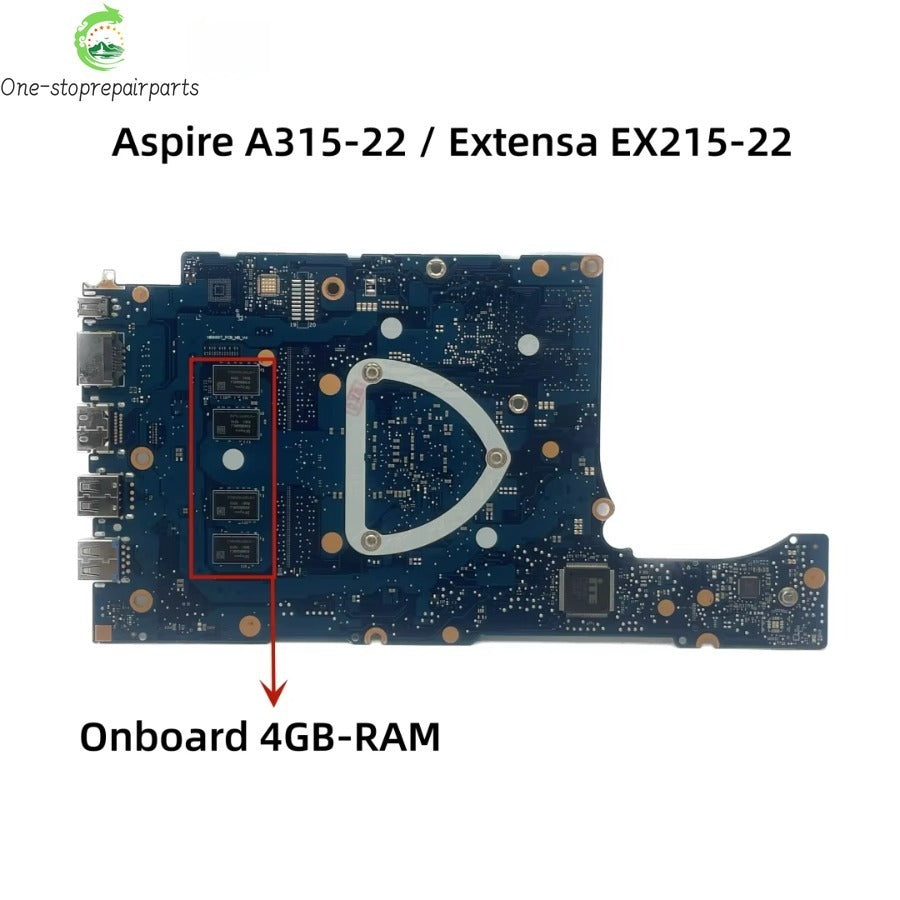 For Acer Aspire EX215-21 A315-22 Laptop Motherboard With A4-9120 A6-9220 A9-9420 CPU 4GB-RAM UMA NB8607 NB.HE811.002 NBHE811003 Acer laptop repair parts
