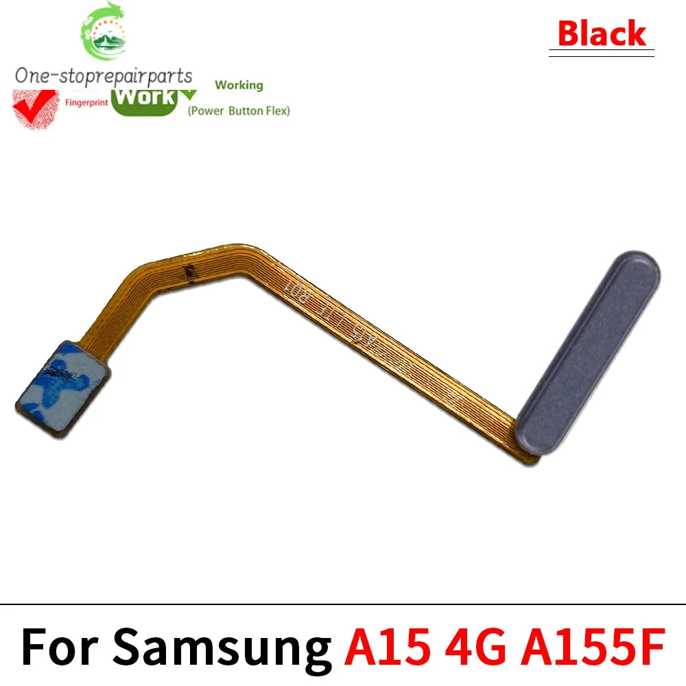 Fingerprint Sensor Flex Touch ID + Power On / Off Button Key Flex Cable For Samsung A12 A13 A14 A15 A16 A17 A22 A23 A25 A26 A32 Samsung phone repair parts