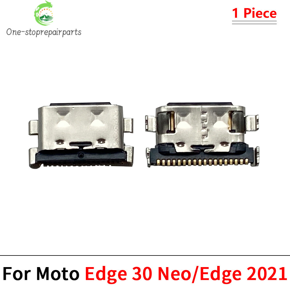 10Pcs, Micro USB Connector Charging Port Jack Plug For Moto Edge 20 30 40 50 Neo E6 E6s E7 E13 E14 E20 E30 E32 E22 Plus Play Motorola phone repair parts