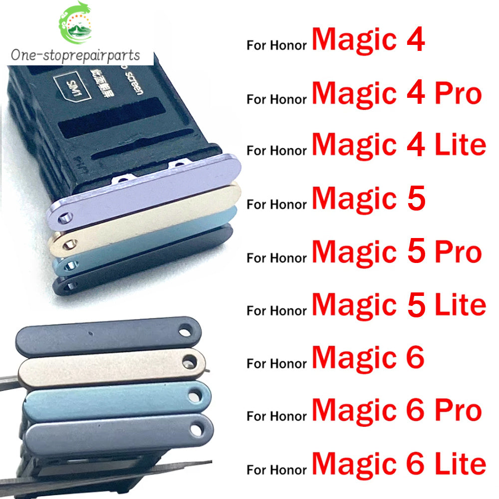 New Micro Nano SIM Card Holder Tray Slot Holder Adapter Socket For Huawei Honor Magic 4 5 6 Pro Lite 4G 5G Huawei phone repair parts