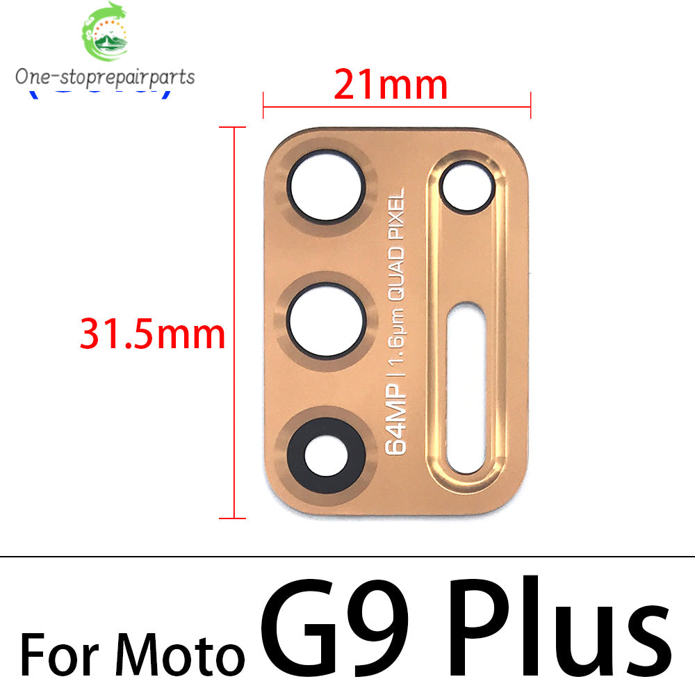 For Motorola Moto G8 G9 Plus Play Power Lite Rear Back Camera Glass Lens with Glue Motorola phone repair parts