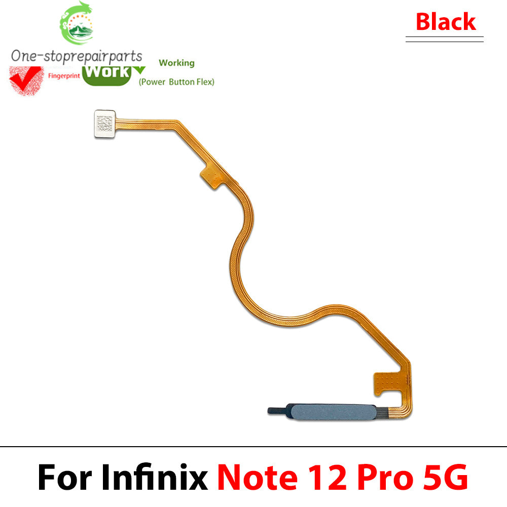 Fingerprint Home Button Fingerprint Menu Return Key Recognition Sensor Flex Cable For infinix Note 10 12 Pro 4G 5G  infinix phone repair parts