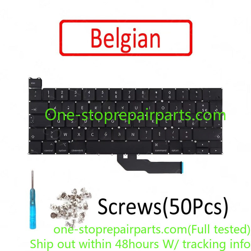 A2251 Keyboard UK US English FR French Russian Spanish German Italian Danish for MacBook Pro Retina 13" A2251 EMC 3348