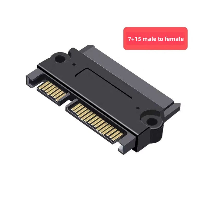 6Gbps SATA 22P SAS SFF-8482 22 Pin to 7 Pin +15 Pin SATA Hard Disk Drive Raid Converter SATA 7+15 22P Data Transfer Computer SSD Adapter repair tools