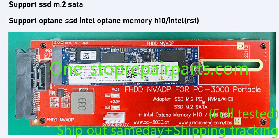 FHDD NVADP Adapter support PC-3000 Portable PRO/PC-3000 Portable3 support SSD M.2 PCIE NVME/AHCI/ PCle NVMe/AHCH Apple Macbook SSD M.2 SATA Optane SSD Intel Optane Memory H10/Intel(RST) repair tools