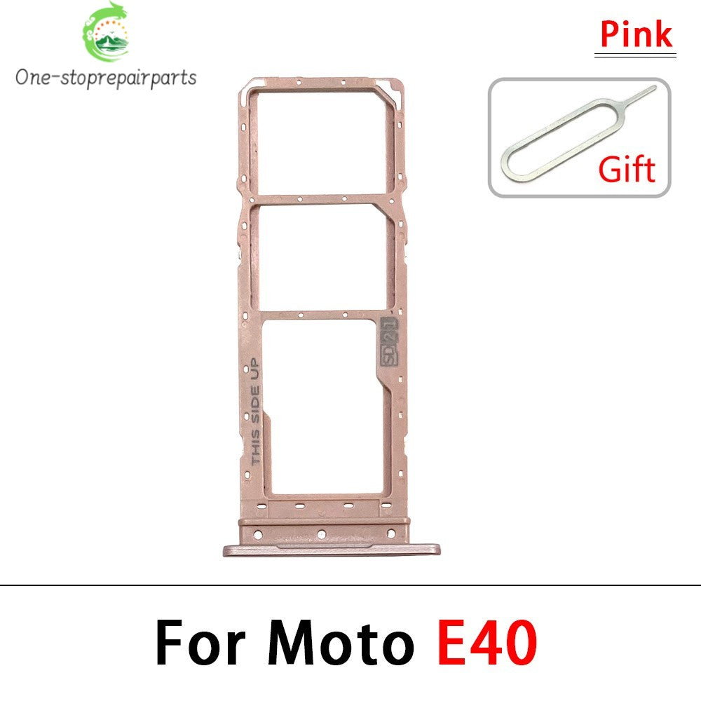 New For Motorola Moto E6i E20 E30 E40 E32 Edge 20 Pro SIM Card Slot SD Card Tray Holder Adapter Motorola phone repair parts