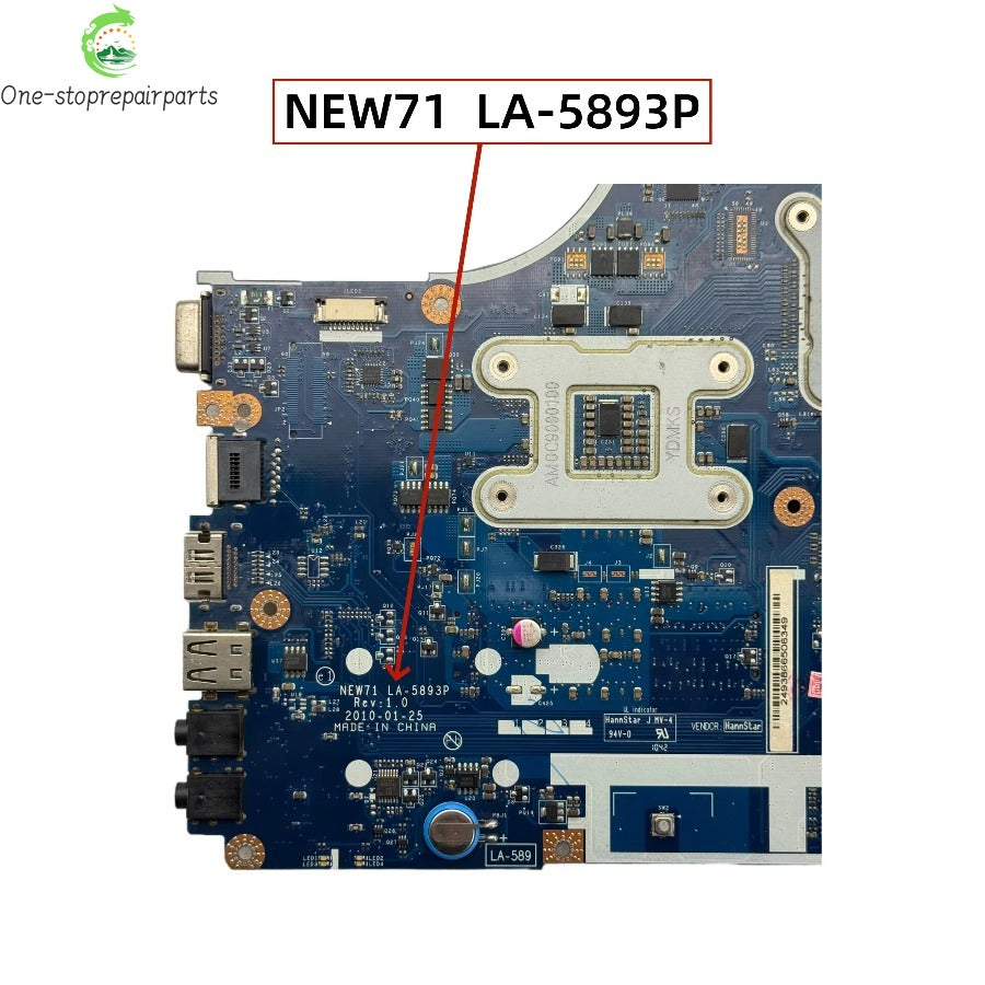 For Acer Aspire 5741G 5752G Laptop Motherboard With GT420M GT520M GT540M 1GB-GPU LA-5893P LA-5894P Acer laptop repair parts