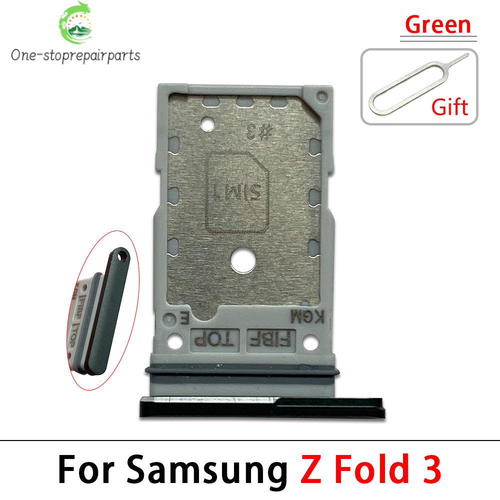 New For Samsung Z Fold 2 3 4 5 6 F916 F926 F936 F946 Micro Nano SIM Card Holder Tray Slot Holder Adapter Socket Samsung phone repair parts