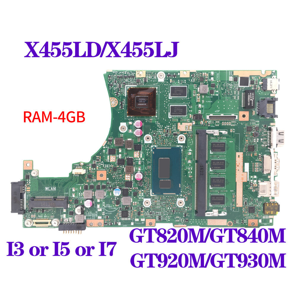 Motherboard For ASUS X455LJ X455LF X455L X455LD F454L X455LA I3 I5 I7 CPU PM/UMA main system board