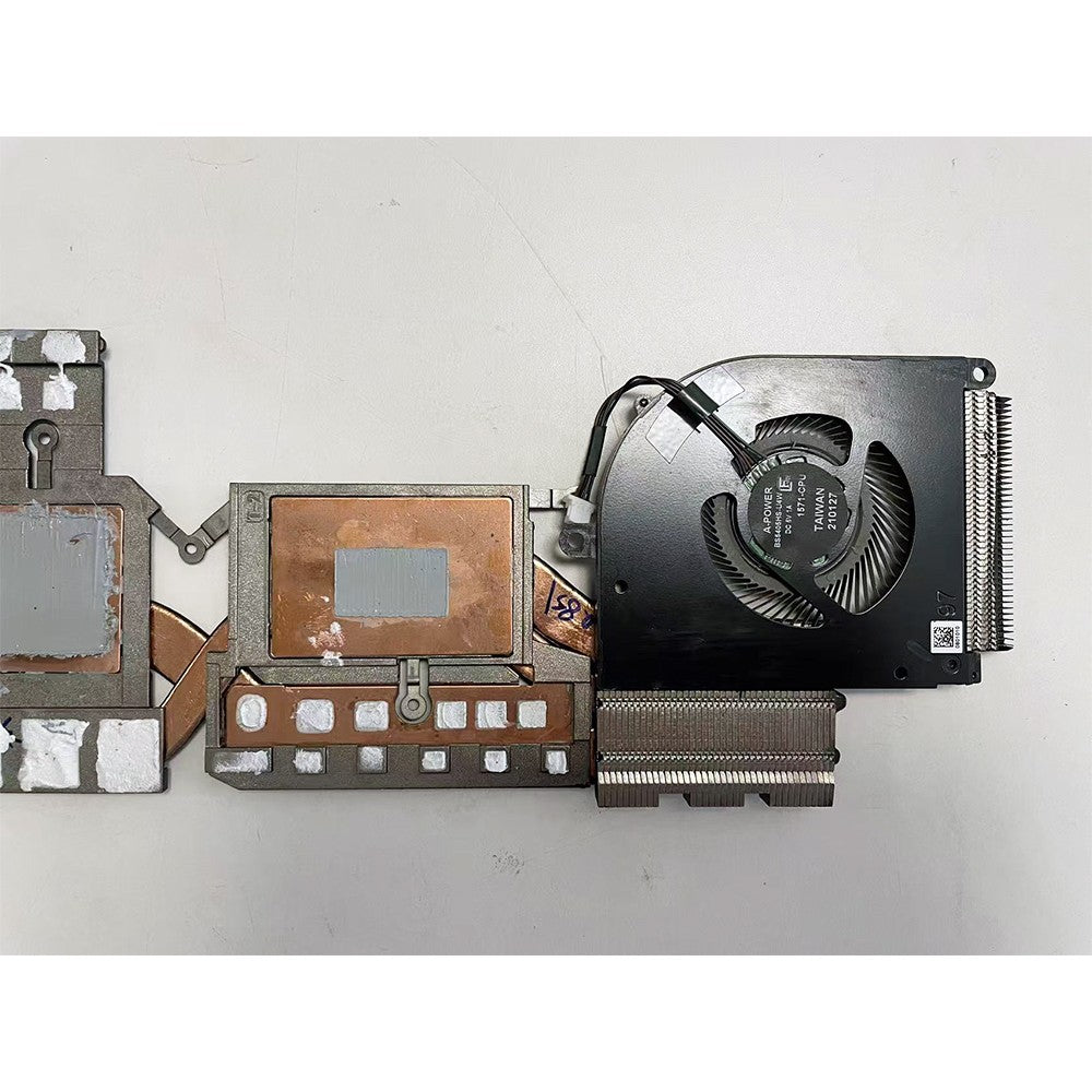 For MSI Creator Z16 A11UET MS-1571 Laptop CPU GPU Cooler Cooling Heatsink Fan