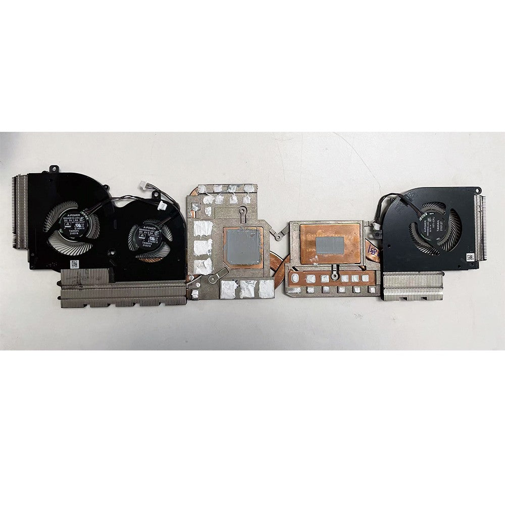 For MSI Creator Z16 A11UET MS-1571 Laptop CPU GPU Cooler Cooling Heatsink Fan