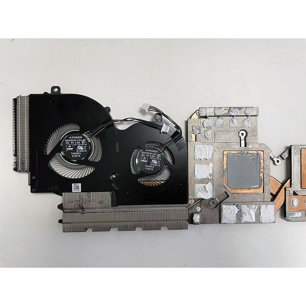 For MSI Creator Z16 A11UET MS-1571 Laptop CPU GPU Cooler Cooling Heatsink Fan