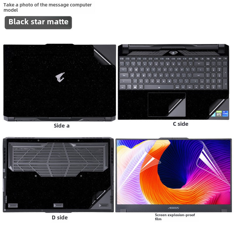 GIGABYTE AORUS Gaming Laptop 15G/17G Computer 15P Sticker XC21 WB20 Edition 15.6 inch 17.3 Solid Color RX5L Body RX7G Case RC47 Wrap KB Protective Film