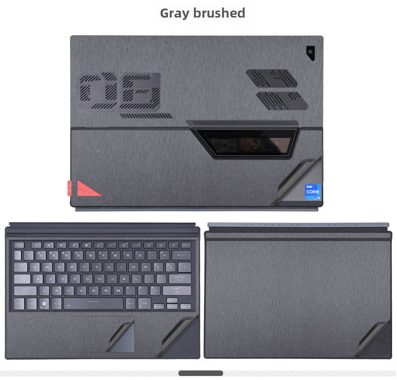 2023 Asus ROG Zephyrus X Laptop Film 13.4 inch Tablet Black Frosted Silver Grey Sticker Lightweight 2-in-1 Body Case, Protective Film