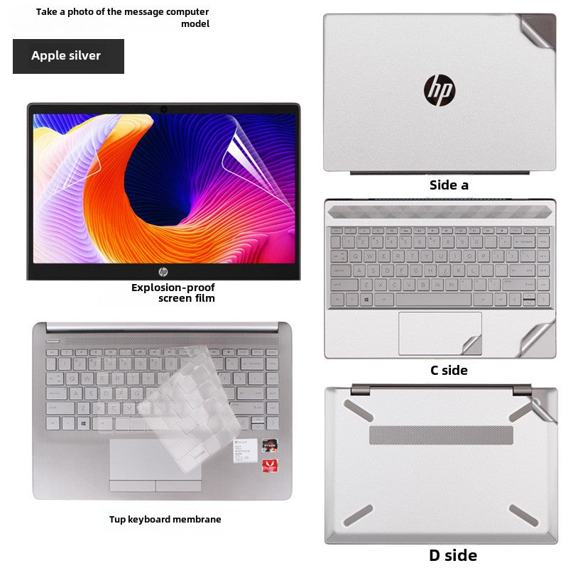 HP BookPro 13/14 series 13.3 inch 14.6 notebook X360 computer 348 sticker 340 advanced version G5 powder pure G7 color ENVY body 13-an shell TX film TU protective film DX