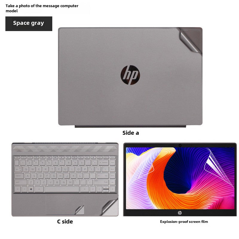 HP BookPro 13/14 series 13.3 inch 14.6 notebook X360 computer 348 sticker 340 advanced version G5 powder pure G7 color ENVY body 13-an shell TX film TU protective film DX