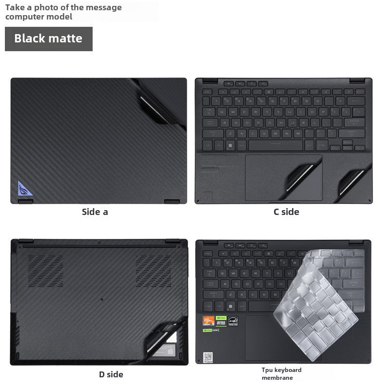 Asus ROG Zephyrus 13/14/15 16 NOTEBOOK GV301 film A401 solid color sticker 13/14 inch 15.6 body starlight matte black shell transparent protective film