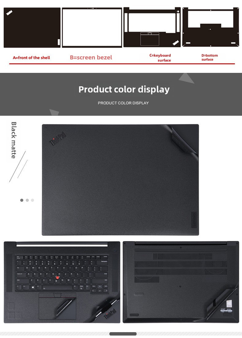 ThinkPad Lenovo T14S GEN3 notebook X13 G2 computer T14 film L15 black gen1 sticker 2023 body E15T shell E14L Ryzen version L15P15V protective film