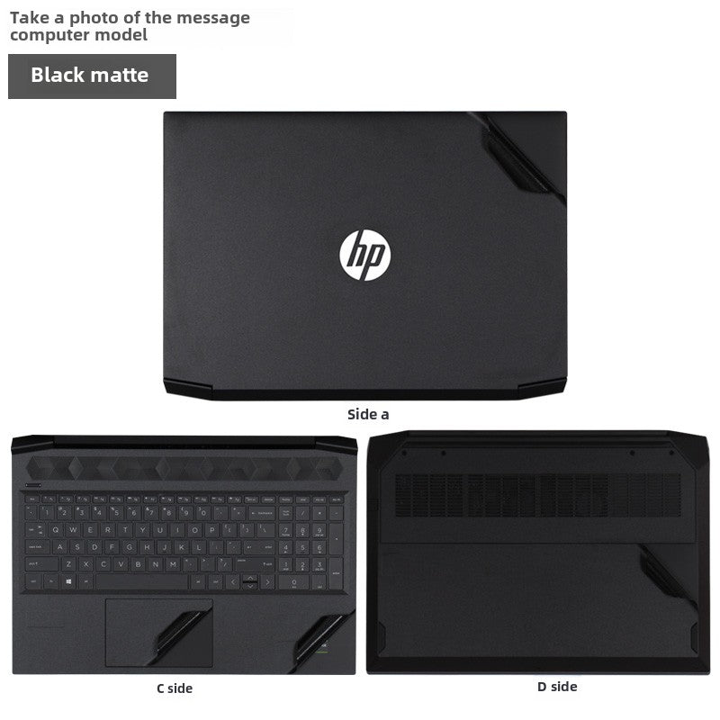 HP Victus 987 6th generation 5/4/3 laptop film 16 inch 15.6 inch black matte Max without glue Plus17 body case sticker 2023 game book protective film