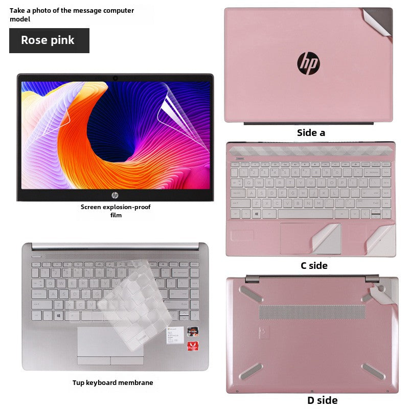 HP BookPro 13/14 series 13.3 inch 14.6 notebook X360 computer 348 sticker 340 advanced version G5 powder pure G7 color ENVY body 13-an shell TX film TU protective film DX