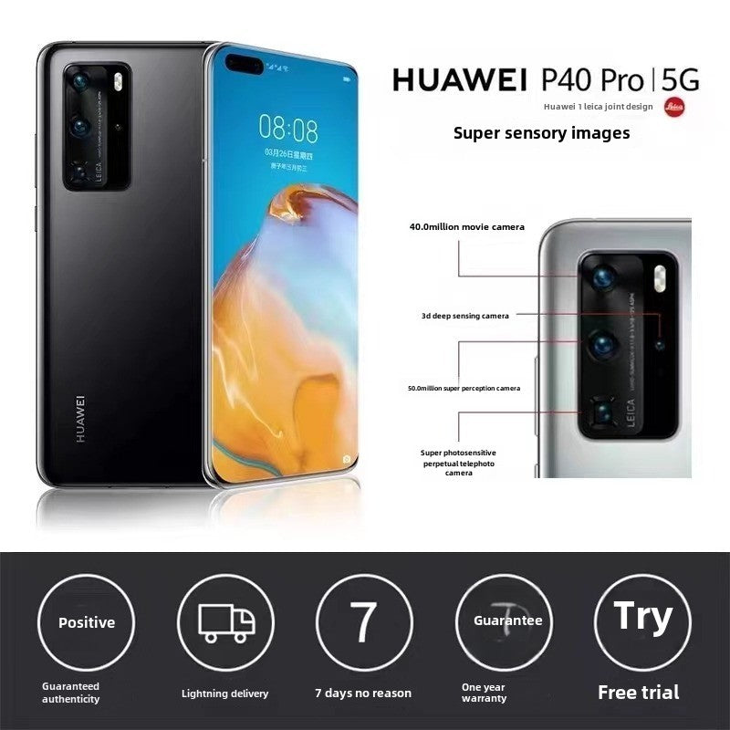 [USED] Huawei/Huawei P40 Pro 5G P40 Dual SIM Full Netcom Mobile Phone Kirin 990