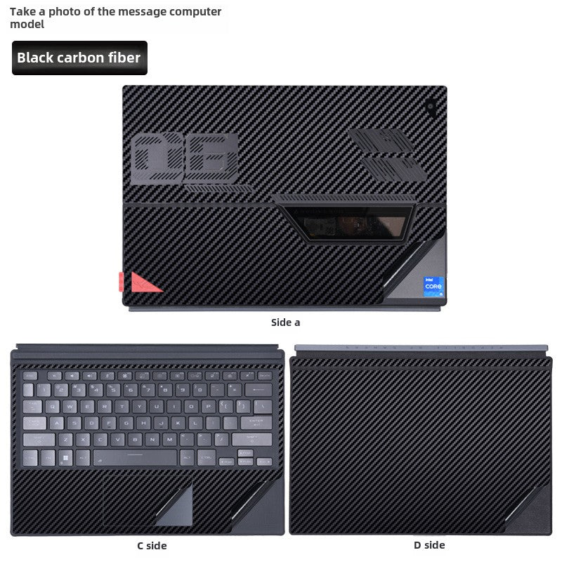 2023 Asus ROG Zephyrus X Laptop Film 13.4 inch Tablet Black Frosted Silver Grey Sticker Lightweight 2-in-1 Body Case, Protective Film