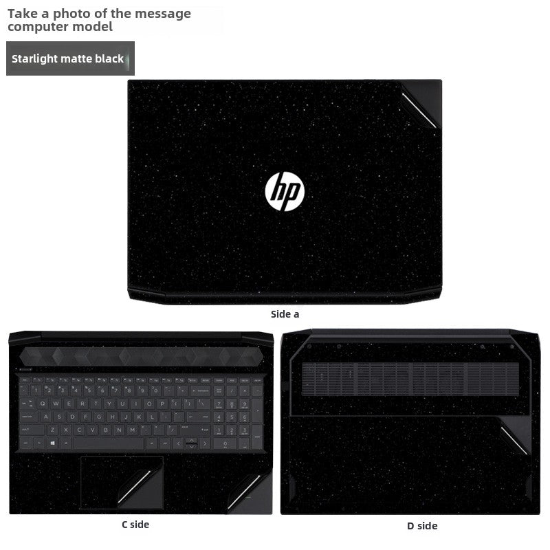 HP Victus 987 6th generation 5/4/3 laptop film 16 inch 15.6 inch black matte Max without glue Plus17 body case sticker 2023 game book protective film