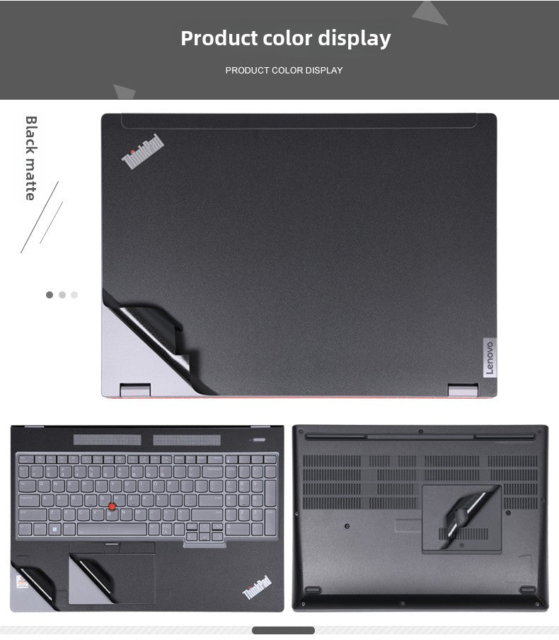 Lenovo Thinkpad notebook P16V computer film P16S GEN1 black matte 2023 silver gray sticker P50 mobile workstation P72 body case protective film