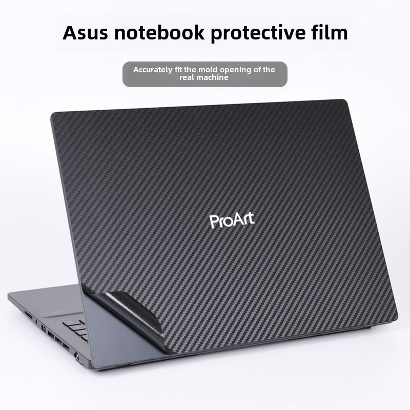 ASUS Pro Art 16-inch 2022 Laptop Film Ryzen Edition Black Frosted Body Case No Glue Sticker Carbon Fiber Anti-fingerprint Transparent Matte Dust-proof Protective Film