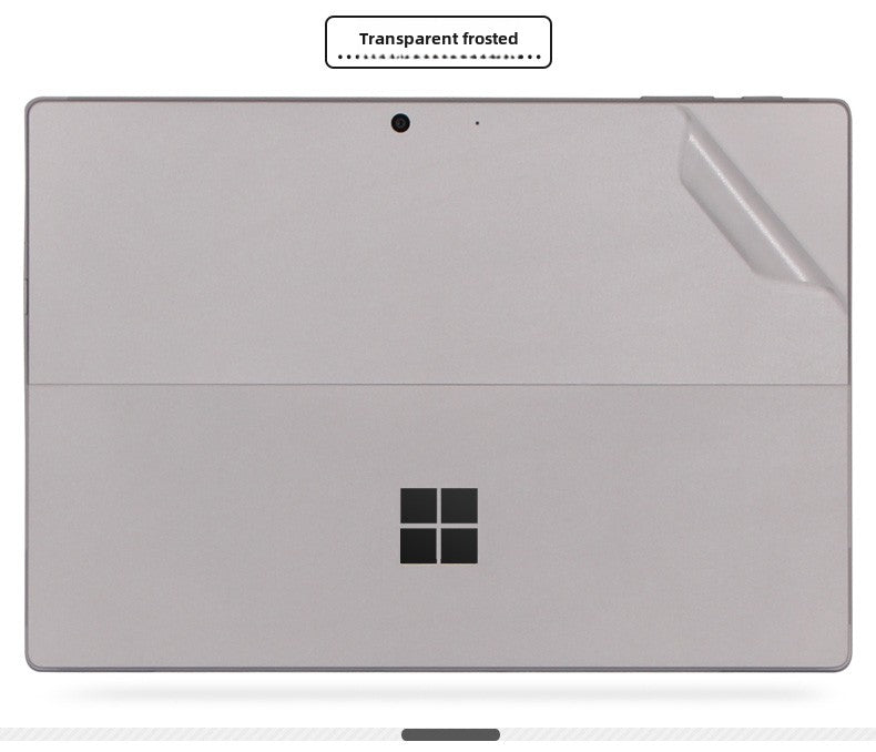 Microsoft Surface Pro Tablet Go RT2 Solid Color RT1 Sticker 12.4 Inch Color Picture Body Case Transparent Frosted Leather Pattern Film Back Protective Cover Film