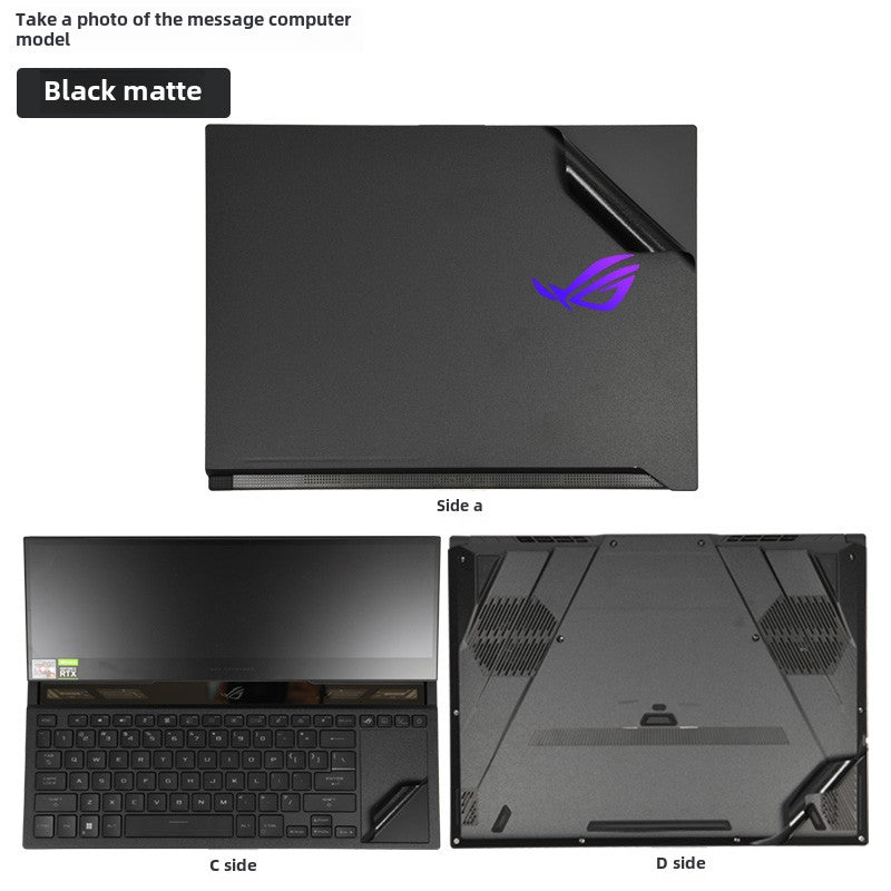 ASUS ROG ZEPHYRUS 6 Dual Screen 16-inch Laptop Film 2022 Player Country GX650R Game Competitive Ben Shell Sticker ROG ZEPHYRUS 5th Generation 43S Black Frosted Body Protective Film