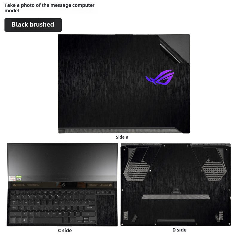 ASUS ROG ZEPHYRUS 6 Dual Screen 16-inch Laptop Film 2022 Player Country GX650R Game Competitive Ben Shell Sticker ROG ZEPHYRUS 5th Generation 43S Black Frosted Body Protective Film