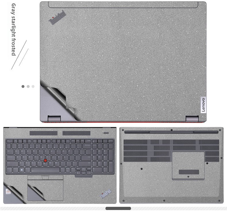 Lenovo Thinkpad notebook P16V computer film P16S GEN1 black matte 2023 silver gray sticker P50 mobile workstation P72 body case protective film