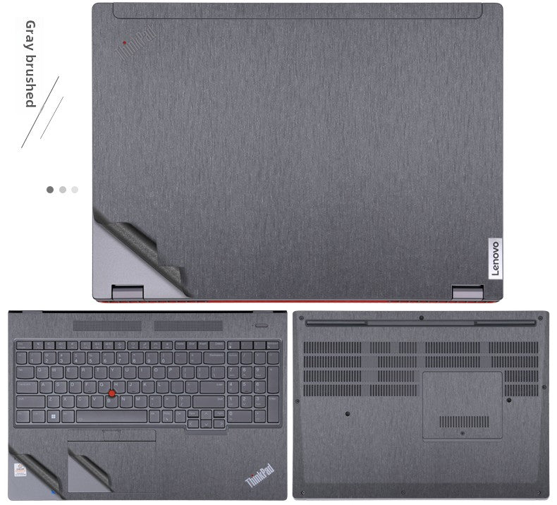 Lenovo Thinkpad notebook P16V computer film P16S GEN1 black matte 2023 silver gray sticker P50 mobile workstation P72 body case protective film