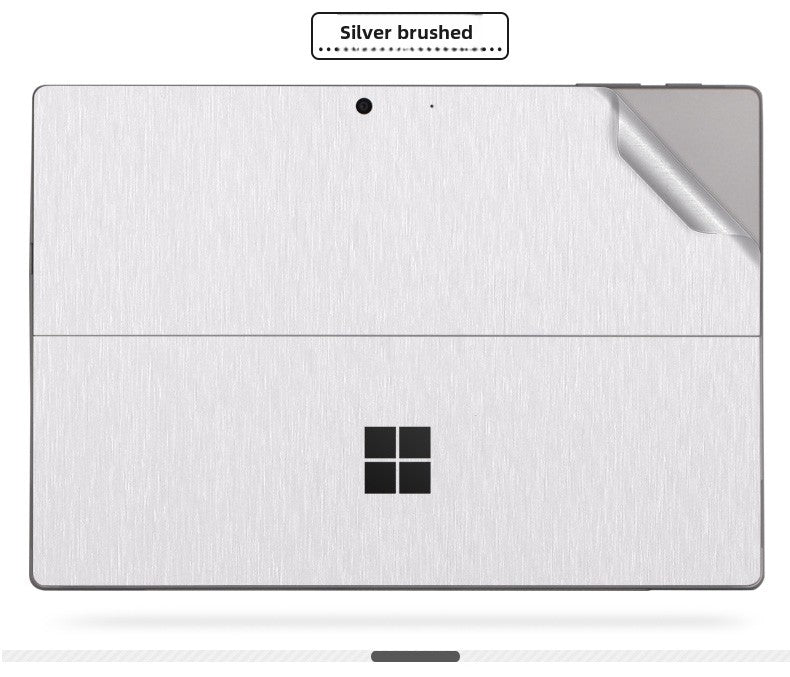 Microsoft Surface Pro Tablet Go RT2 Solid Color RT1 Sticker 12.4 Inch Color Picture Body Case Transparent Frosted Leather Pattern Film Back Protective Cover Film