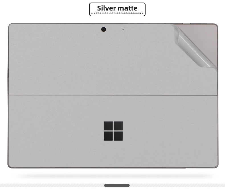 Microsoft Surface Pro Tablet Go RT2 Solid Color RT1 Sticker 12.4 Inch Color Picture Body Case Transparent Frosted Leather Pattern Film Back Protective Cover Film